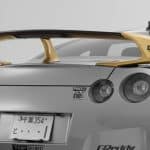 Top Secret R35 GT-R Rear Wing, Installed on Gold GT-R - Wing's Highlighted