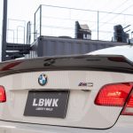 Liberty Walk LB-WORKS Ver. 2 FRP Rear Wing for E92 BMW M3 Installed - Rear View