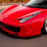 Liberty Walk LB-WORKS Front Bumper for Type 142 Ferrari 458 Italia Installed