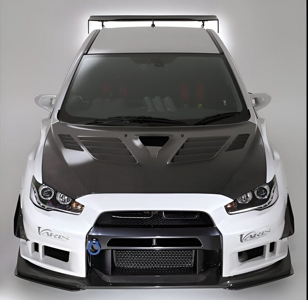 Varis Cooling Bonnet Hood Version 2 for CZ4A Mitsubishi Lancer