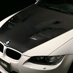 VRS Cooling Bonnet for E92 BMW M3 - Installed Top View
