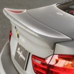 Liberty Walk LB-WORKS Trunk Spoiler for F32 BMW 4 Series Installed - Close Side View