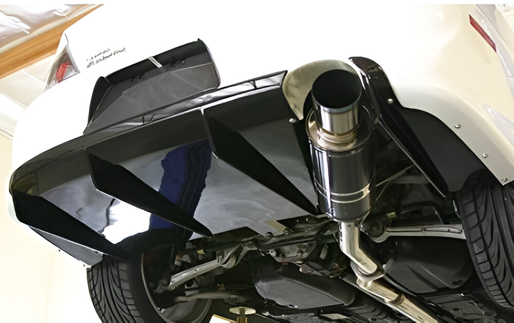 APR Performance Carbon Rear Diffuser for CT9A Mitsubishi Lancer Evolution VIII / IX Installed