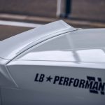 Liberty Walk LB-WORKS Rear Ducktail Spoiler for 2008+ Dodge Challenger Installed - Close Up