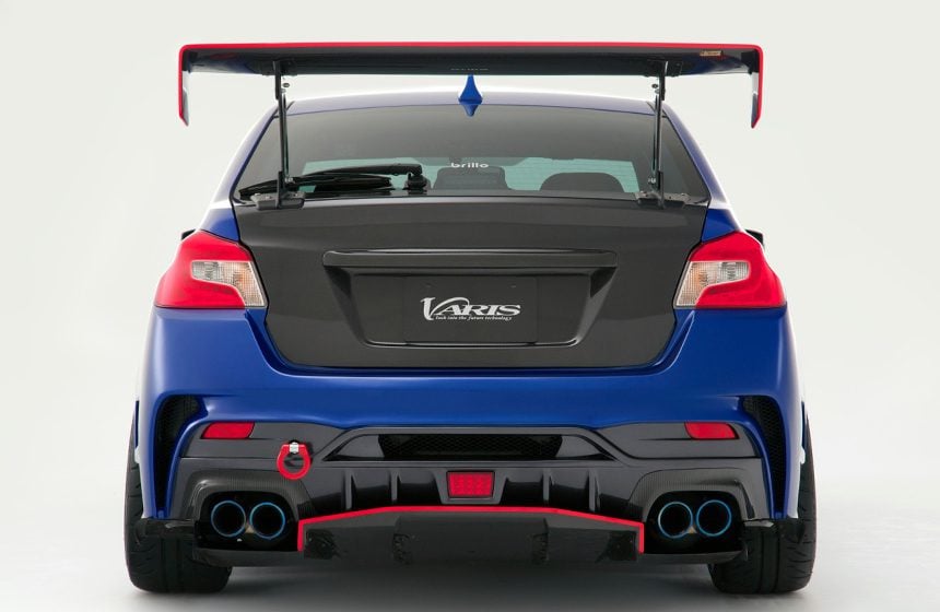 パーツ VARIS WRX SIDE SPLITTER FIN VASU-171 Varis Arising-II Rear Side Splitter Fin Set for VA Subaru