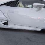 Liberty Walk LB-WORKS Side Diffusers for LP610-4 Lamborghini Huracán Installed on White Huracan