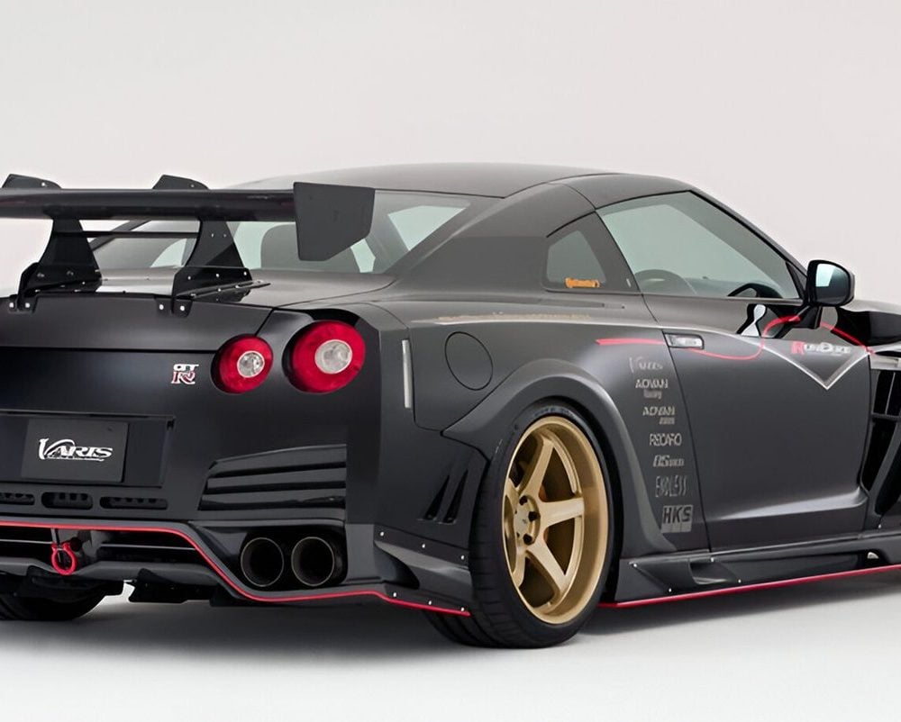 VARIS 神風ワイドフェンダーキット R35 GT-R Varis KAMIKAZE-R Circuit Ver. Rear Over Fender Set for CBA-R35