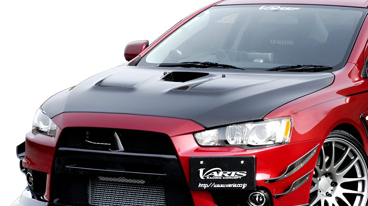 Varis Cooling Bonnet Hood Version 1 for CZ4A Mitsubishi Lancer 