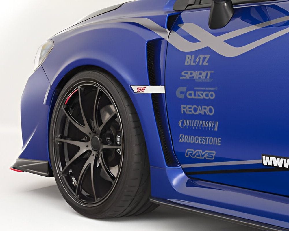 Varis Front Wide Fender Set (for Varis Arising II front bumper) for VA Subaru WRX / STI