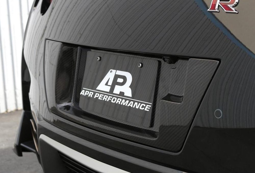 APR Performance Carbon License Plate Backing for R35 Nissan GT-R