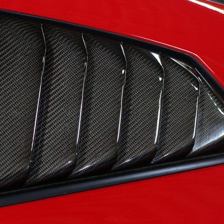 Top Secret Carbon Side Window Visors for R35 Nissan GT-R