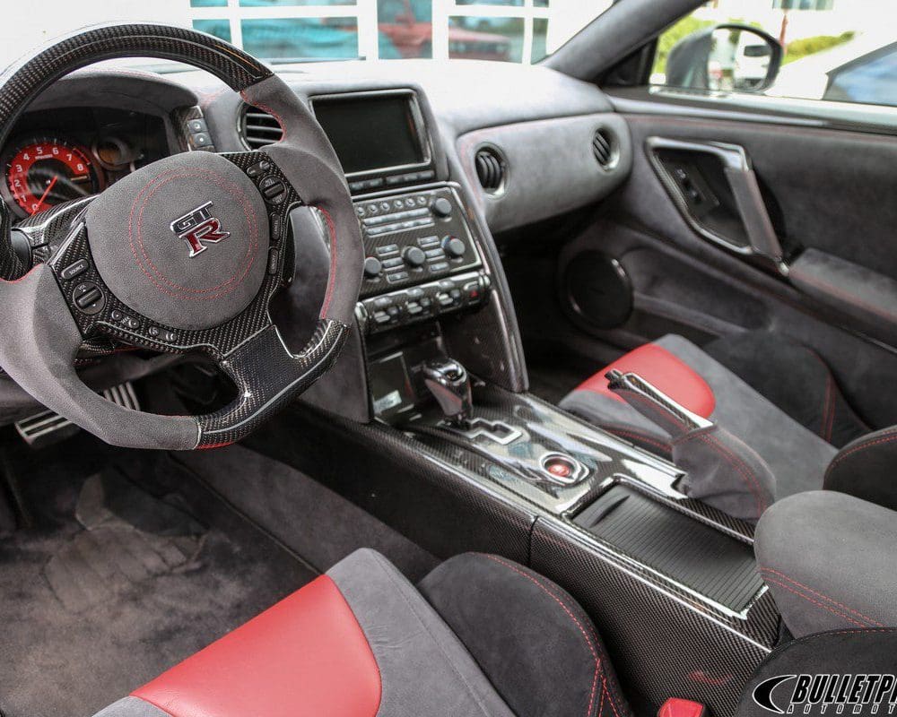 GT-RR Carbon Fiber Center Console Side Panel Set for 2009-19