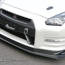Kansai Service Carbon Fiber Front Lip Spoiler for 2009-16 Nissan
