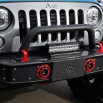 WAJ-020 wild and more jeep JK SmugBumper w hella horns