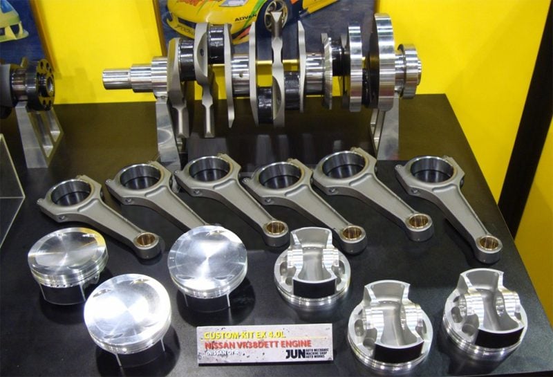 JUN Custom VR38DETT 4.0L Stroker Kit (Pistons, Rods
