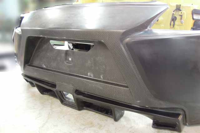 Fujimura Rocket Dancer Carbon Mix Rear Bumper Spoiler for