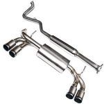 HKS Legamax Exhaust; Includes Center Pipe; For use with HKS Bellmouth Downpipe #33006-BF003-0