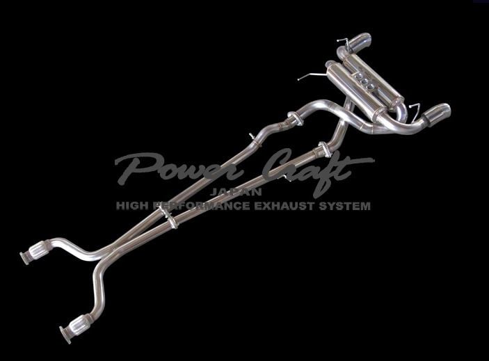 Powercraft Tornado Exhaust Full Dual System, Z Challenge Spec, With Sub Silencer-0