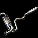 Tommykaira Premium 01TR Heart Blue Titan 100mm 2 Rear Piece 4Pipes-0
