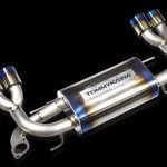 Tommykaira Premium 01TR Heat Blue Titan 100Φ2 Rear Piece 4 Pipes-0