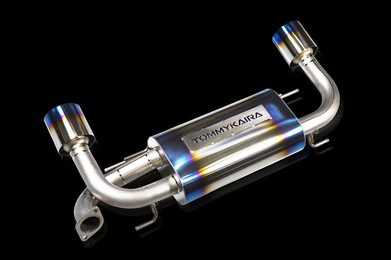 Tommykaira Premium 01TR Heat Blue Titan 120Φ Rear Piece 2Pipes-0