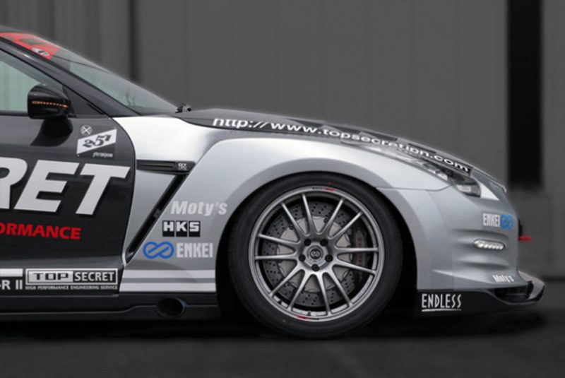 Top Secret Front Wide Fender Set, 20mm Wider, FRP-0