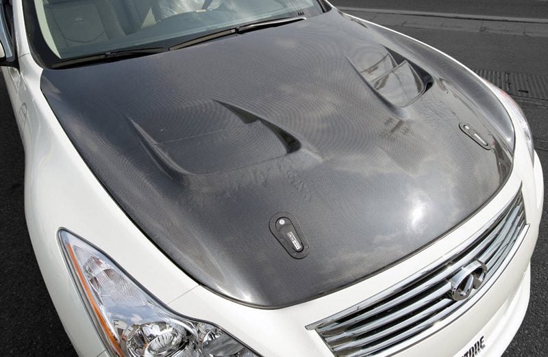 top secret infiniti g37 vented hood