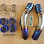 Top Secret Intercooler Hard Pipe 2-piece Version, Titanium-0