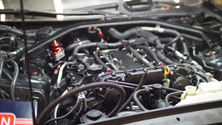 Ronan's Complete Overtake Dry Carbon GT-R Engine Bay Closeup