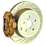 2012 - 2019 SUBARU BRZ - Brembo GT Big Brake Kit Upgrade (Rear) - 2-piston - cross drilled - gold