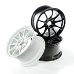 Volk Racing CE28SL Wheels with Black and White Contrasting Side View