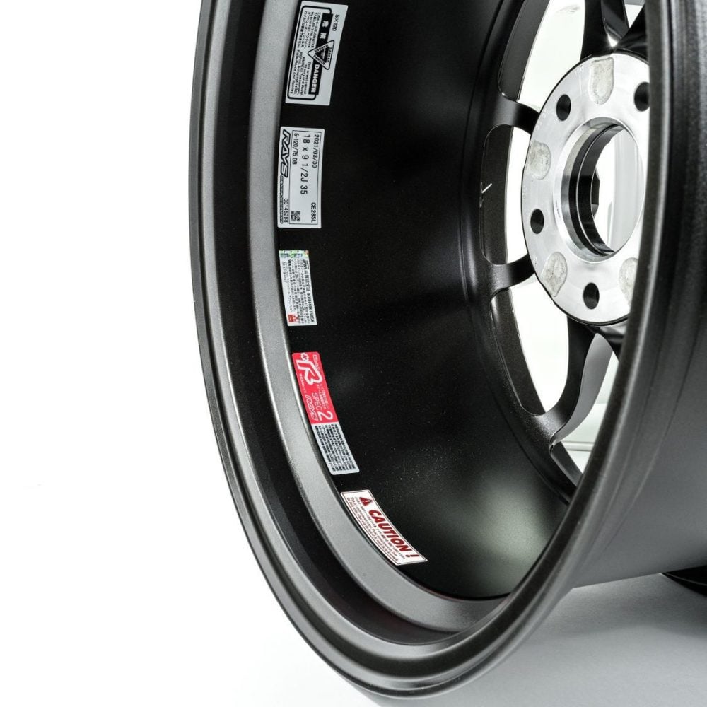 Volk Racing CE28SL Rims, Dark Interior Barrel and Sticker Specification