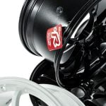 Volk Racing CE28SL Black & White Wheels - Close Up View