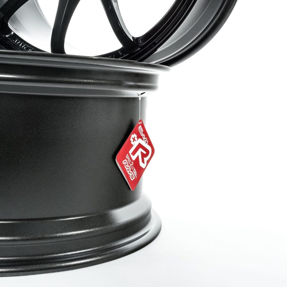 Volk Racing CE28SL Wheels, Black Finish with Barrels and Lip Edges