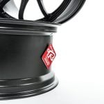 Volk Racing CE28SL Wheels, Black Finish with Barrels and Lip Edges