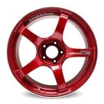 Advan TC4 18×9.5 +12 5-114.3 Racing Candy Red & Ring Wheel