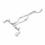 AWE Track Edition Exhaust - 5in Chrome Silver Tips for A90/A91 Toyota GR Supra