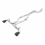 AWE Resonated Touring Edition Exhaust - 5in Diamond Black Tips for A90/A91 Toyota GR Supra