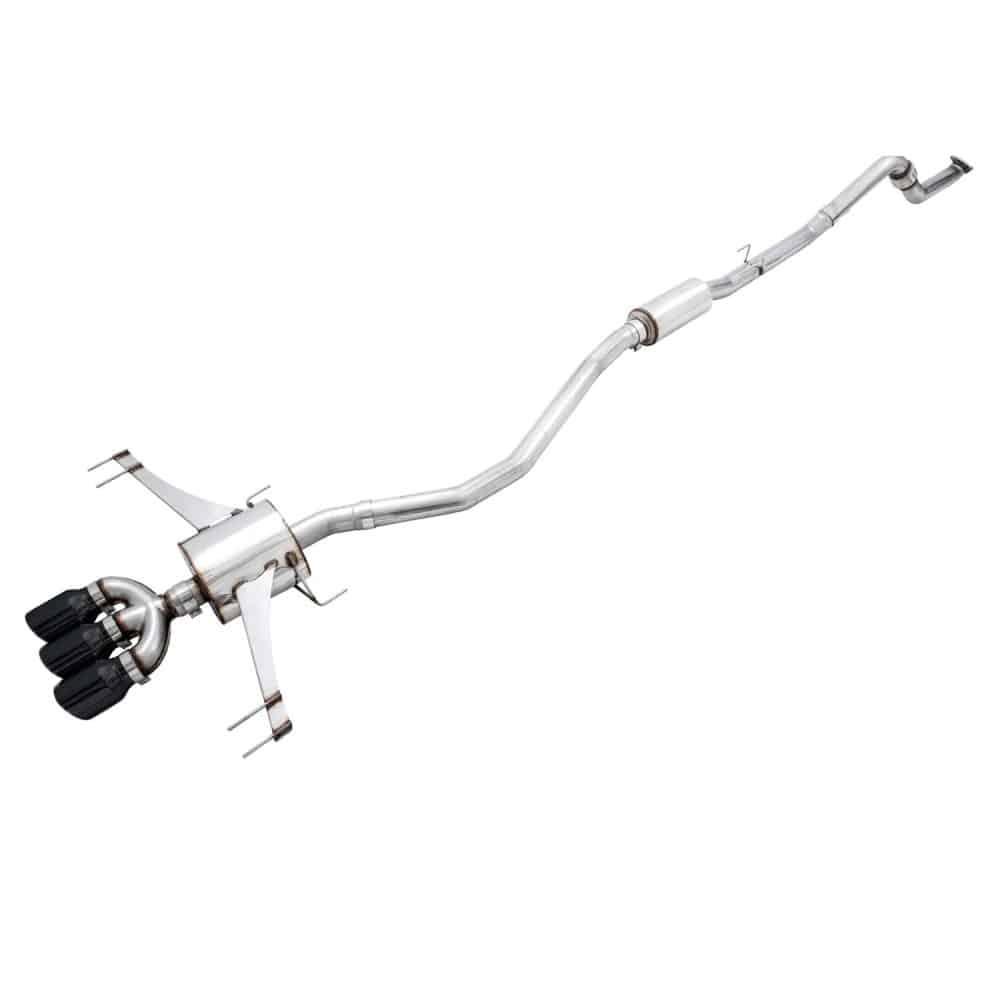 AWE Tuning Touring Edition Exhaust w/Front Pipe & Triple Diamond Black Tips for FK8 Civic Type R