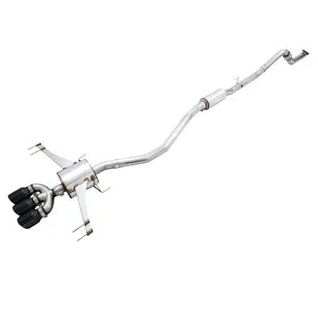 AWE Tuning Touring Edition Exhaust w/ Front Pipe and Triple Diamond Black Tips for FK8 Civic Type R [3015-53006]