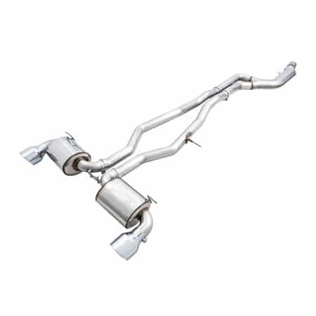 AWE 2020 Non-Resonated Touring Edition Exhaust – 5in Chrome Silver Tips for A90/A91 Toyota GR Supra [3020-32058]