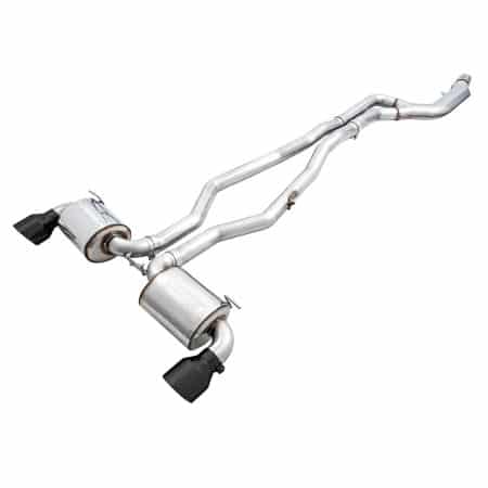 AWE Non-Resonated Touring Edition Exhaust – 5in Diamond Black Tips for A90/A91 Toyota GR Supra [3020-33072]