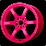 Gram Lights 57DR 18×9.5 +38 5-100 Luminous Pink Wheel