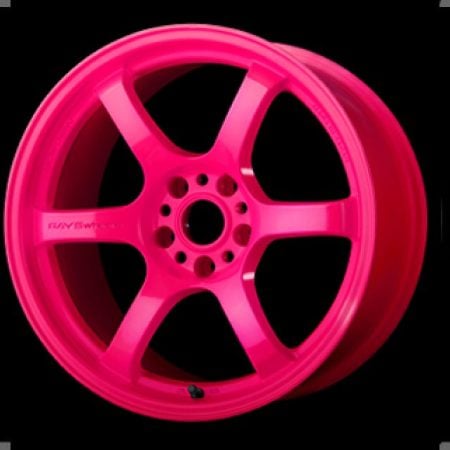 Gram Lights 57DR 18×9.5 +38 5-100 Luminous Pink Wheel