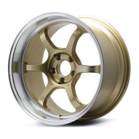 Advan Racing R6 Machining & Racing Brass Gold Wheel (18×9.5 5-114.3 +05)