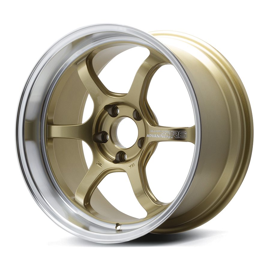 Advan Machining & Racing Brass Gold Wheel R6 (18x9.5 5-114.3 +12)
