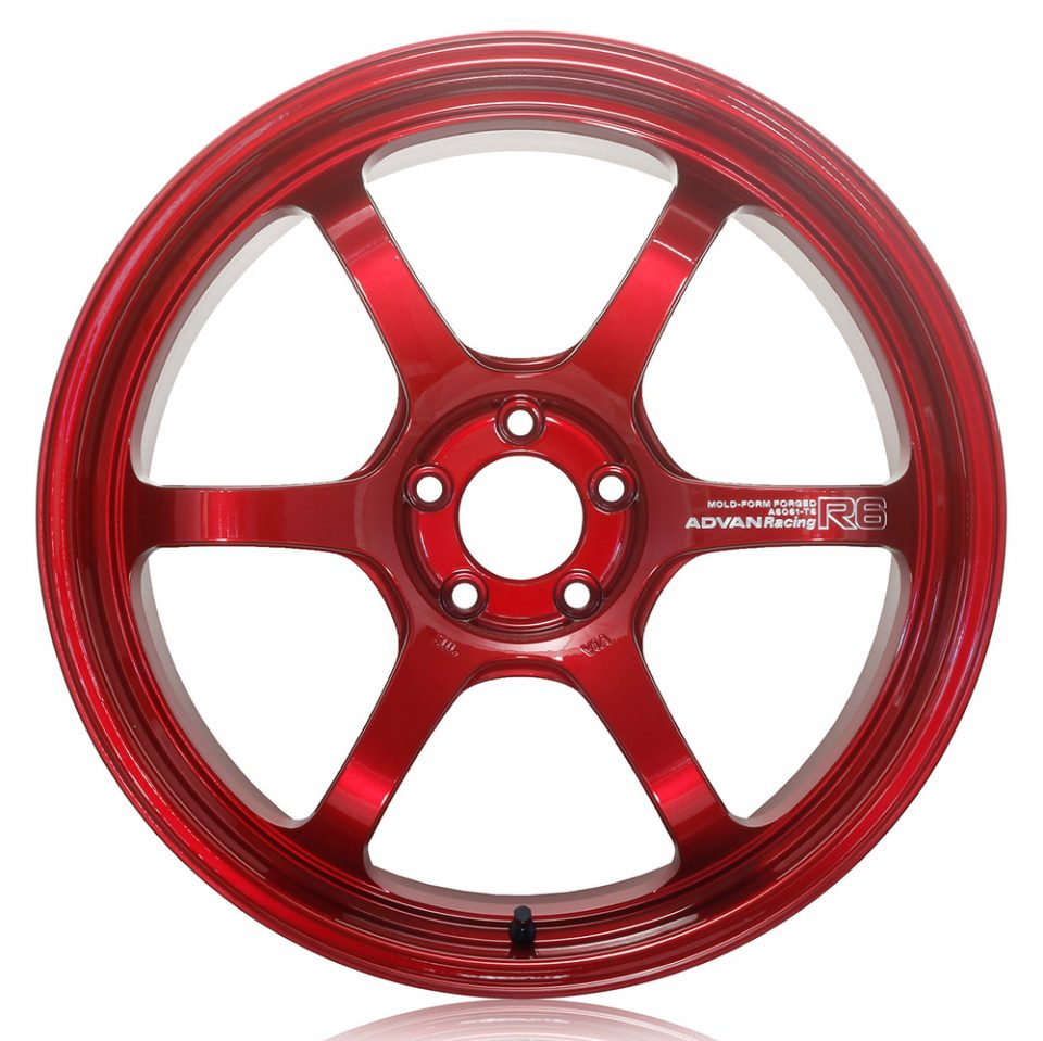 Advan Racing R6 Candy Red Wheel (20x12 5-114.3 +20) - Bulletproof