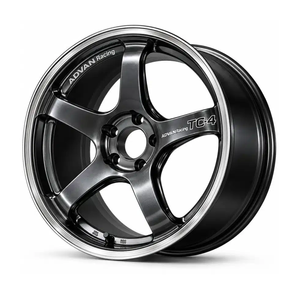 Advan Racing TC-4 Black Gun Metallic & Ring Wheel (18x9.5 5-114.3 +45)