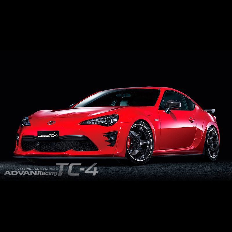 Advan Racing TC4 Black Gunmetallic & Ring Wheel (16x6.5 4-100 +45)