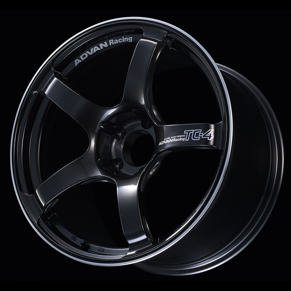 Advan Racing Tc4 Racing Advan Racing TC4 Black Gunmetallic & Ring Wheel (17x8 4-100 +35 ...